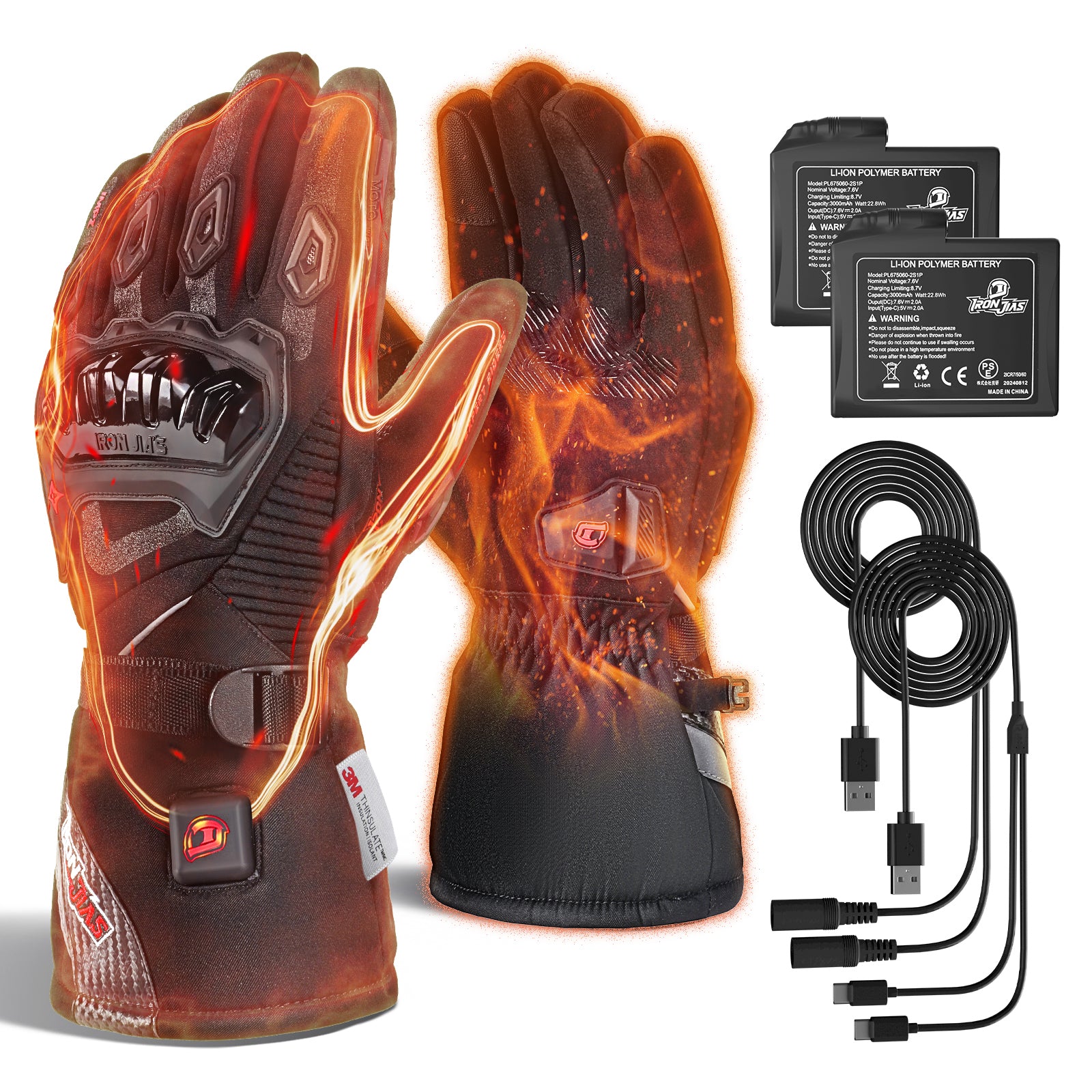 Waterproof Heated Motorcycle Gloves | AXE01H – IRONJIAS