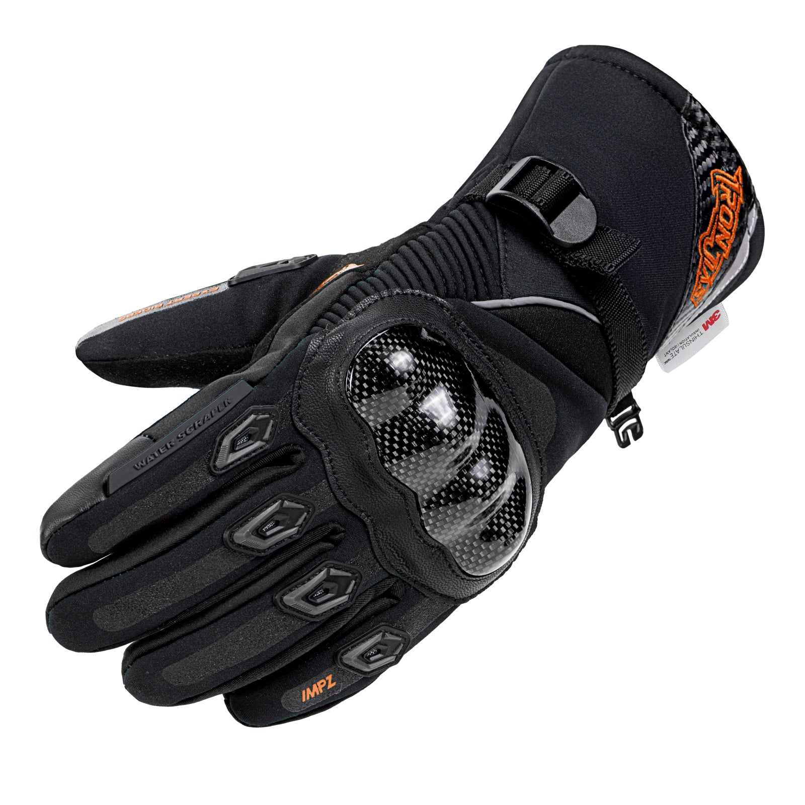IRON JIAS バイクグローブ 冬用 バイクグローブ オートバイグローブ 炭素繊維 レーシング手袋 暖かく保つ 防風 防寒 防水 厚い –  IRONJIAS