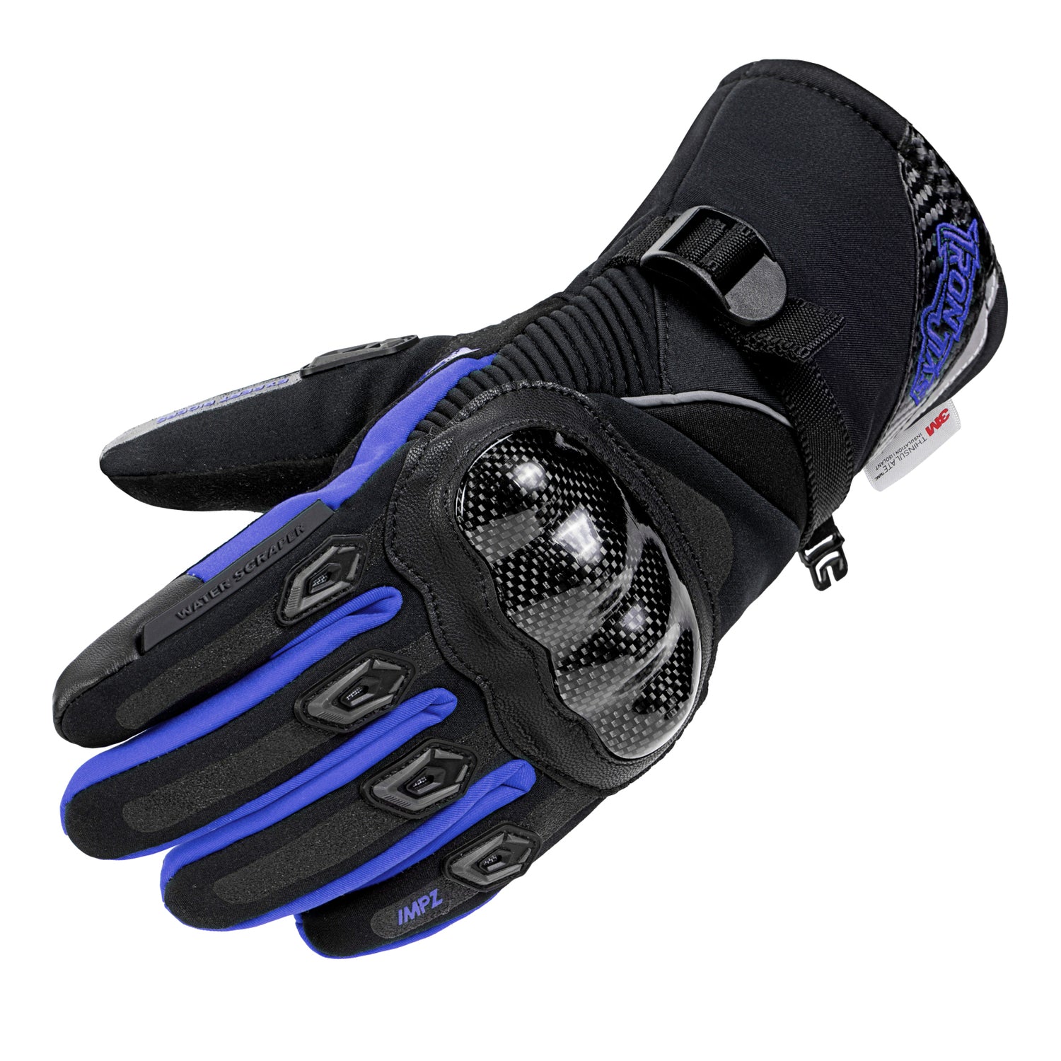 IRON JIAS Guanti impermeabili da motociclista, in fibra di carbonio acqua  calda touch screen guanti moto per uomo donna