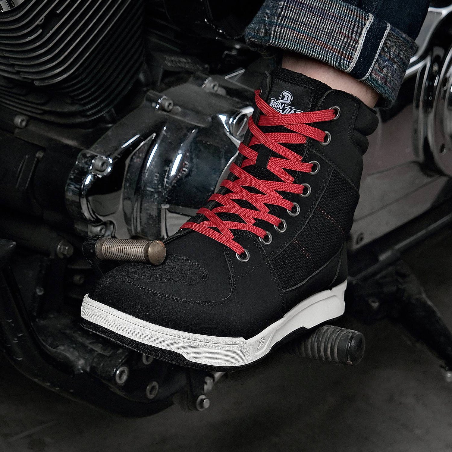 Black Breathable Motorcycle protective Shoes