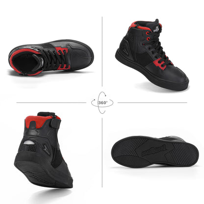 Rubber Sole Protective Motorcycle Riding Shoes