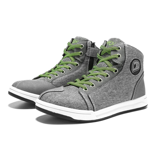 IRON JIAS Scarpe da Moto Uomo, Antiscivolo | Traspiranti Sneakers Sport  Stivali da Moto Casuale